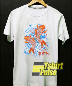 Rich Goldfish t-shirt for men and women tshirt