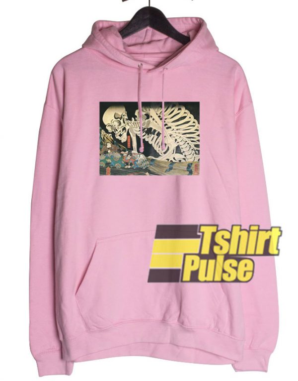 Skeleton Japan hooded sweatshirt clothing unisex hoodie