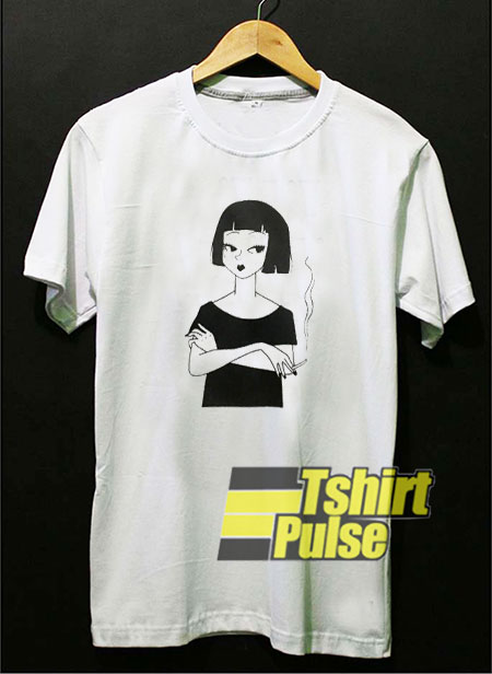 Smoke Girl Art t-shirt for men and women tshirt