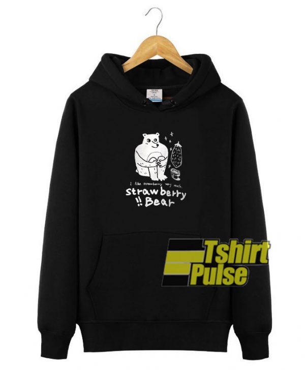Strawberry Bear hooded sweatshirt clothing unisex hoodie