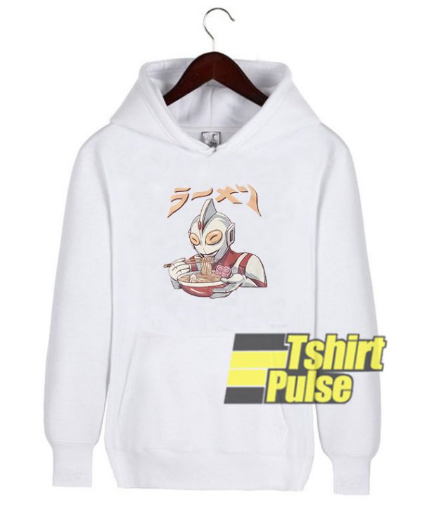 Ultraman Eats Ramen hooded sweatshirt clothing unisex hoodie