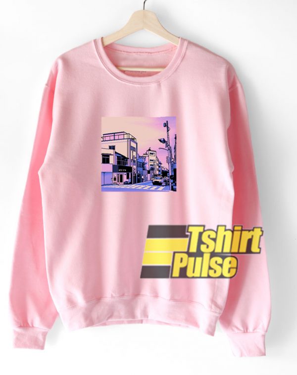 Vaporwave Tokyo City Anime sweatshirt