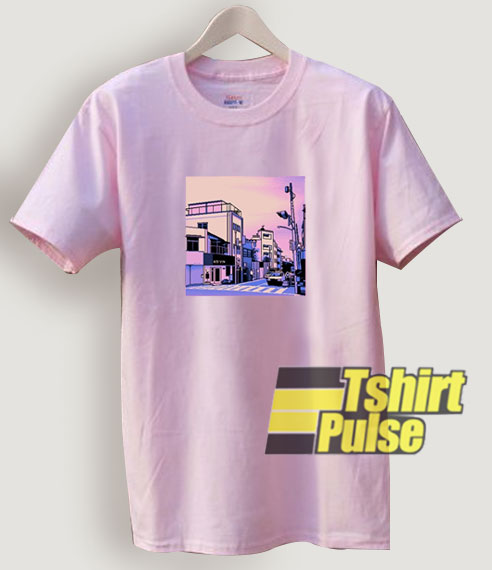 Vaporwave Tokyo City Anime t-shirt for men and women tshirt
