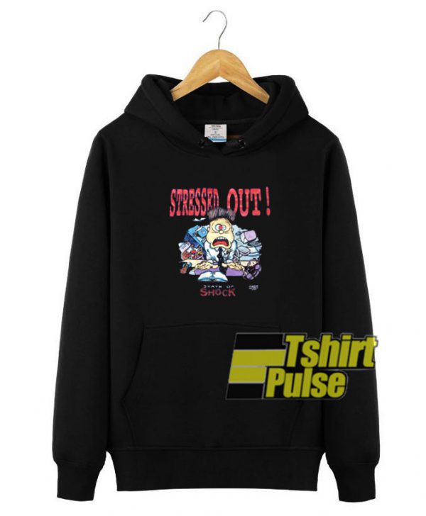 Vintage 1996 Stressed Out hooded sweatshirt clothing unisex hoodie