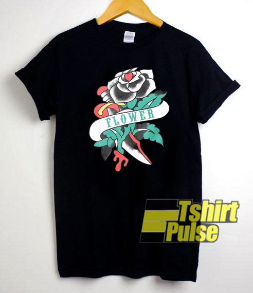 Vintage Dark Rose Print t-shirt for men and women tshirt