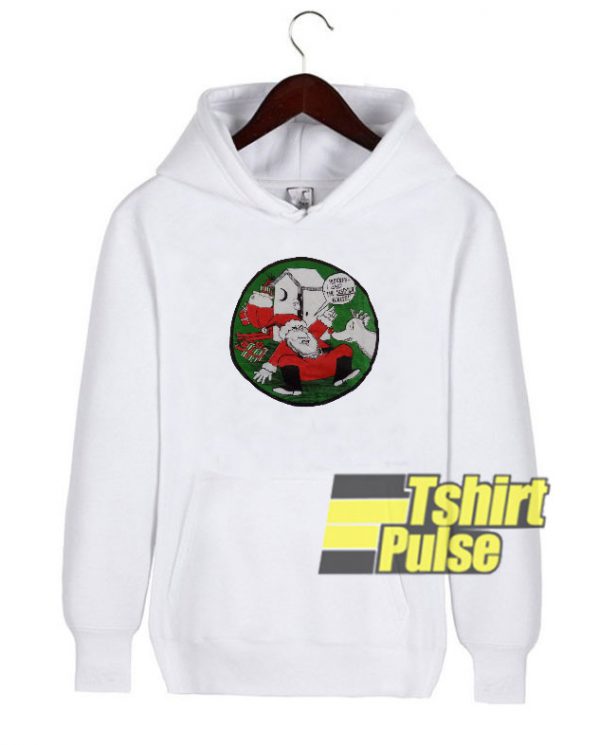 Vintage Vulgar Santa hooded sweatshirt clothing unisex hoodie