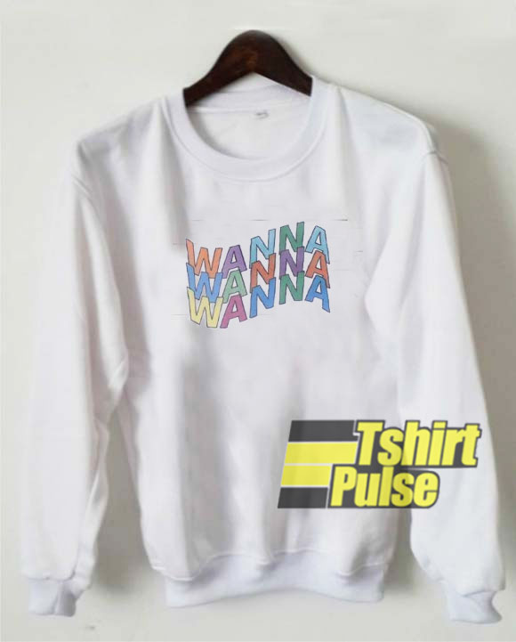 Wanna Colorful Letter sweatshirt