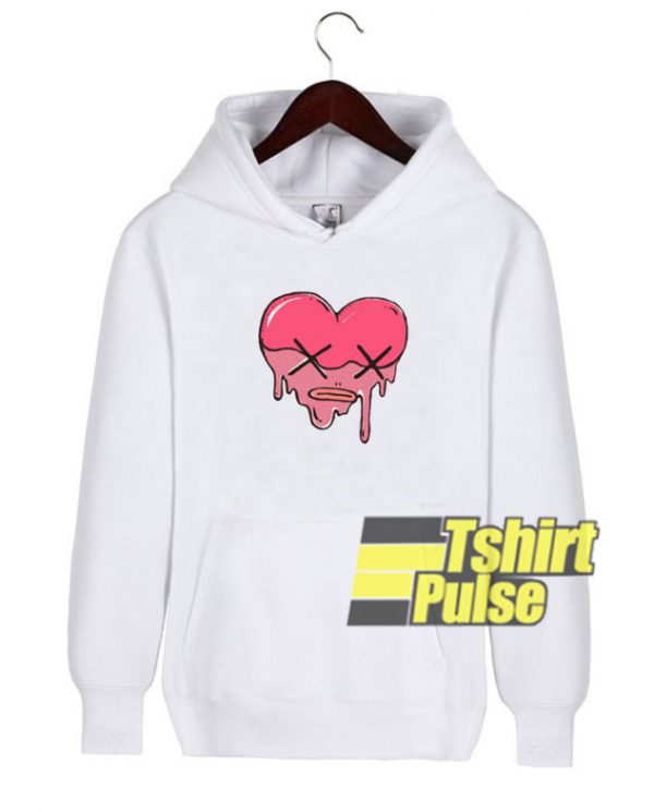X Heart Melted hooded sweatshirt clothing unisex hoodie