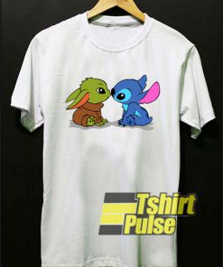 Baby Yoda And Stitch t-shirt for men and women tshirt