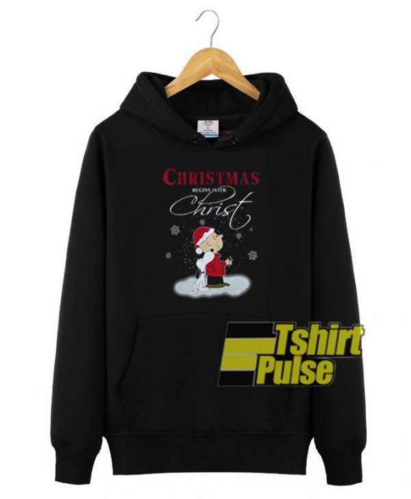 Christmas Begins With Christ hooded sweatshirt clothing unisex hoodie