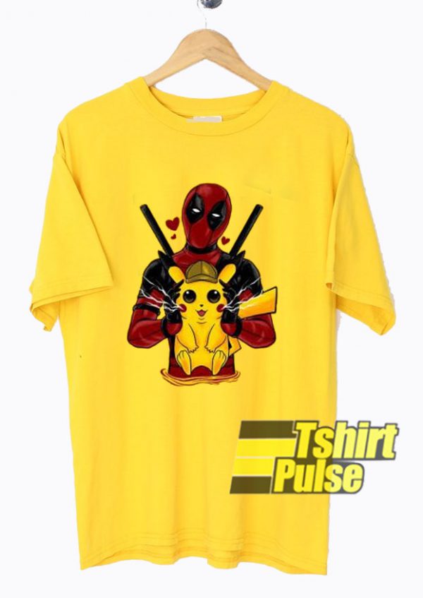 Deadpool And Pikachu t-shirt for men and women tshirt