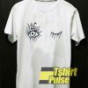 Eyelash Printed t-shirt for men and women tshirt