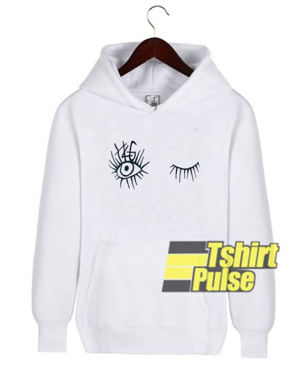 Eyelash Printed hooded sweatshirt clothing unisex hoodie