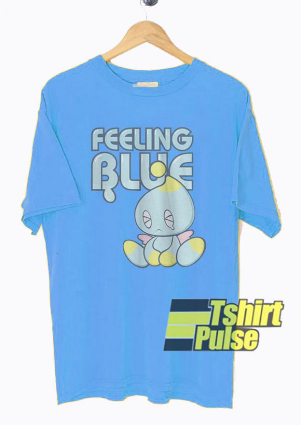 Feeling Blue Cartoon t-shirt for men and women tshirt