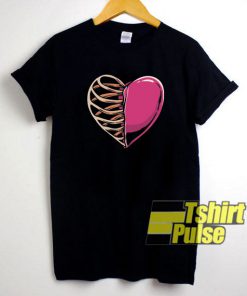Heart And Skeleton t-shirt for men and women tshirt