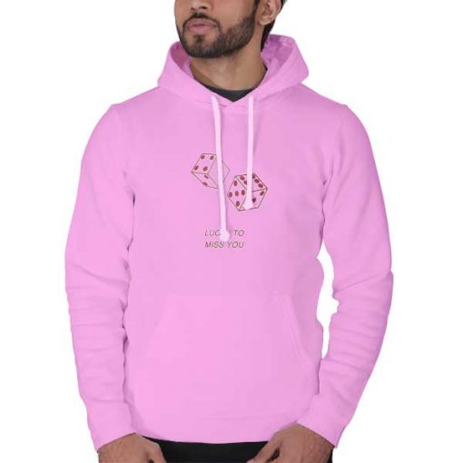 Lucky to Miss You Dice hooded sweatshirt