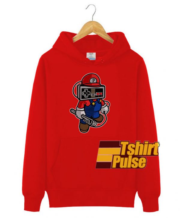 Mario Player Head hooded sweatshirt clothing unisex hoodie