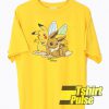 Pikachu n Evee Let's Toke t-shirt for men and women tshirt