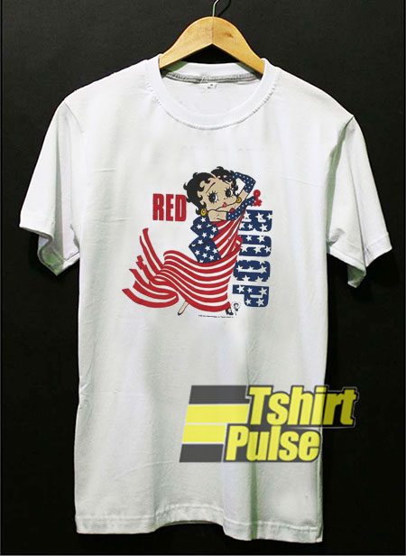 Red White and Boop t-shirt for men and women tshirt