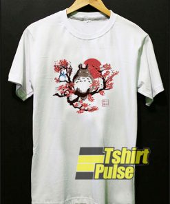 Totoro In Cherry's Tree t-shirt for men and women tshirt