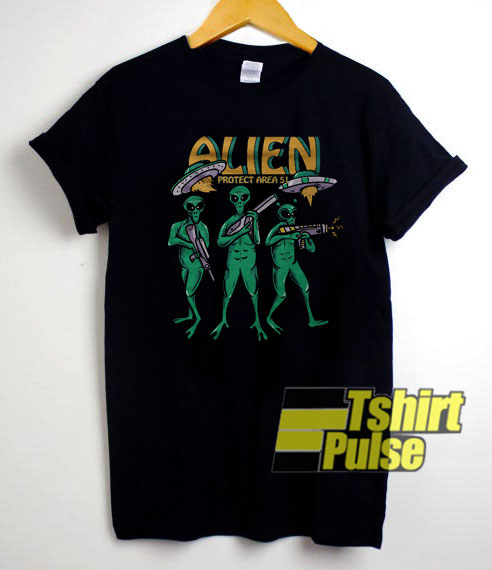 Alien Protect Area 51 t-shirt for men and women tshirt
