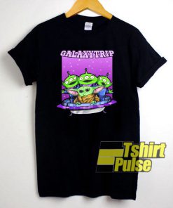 Baby Yoda Galaxy Trip t-shirt for men and women tshirt