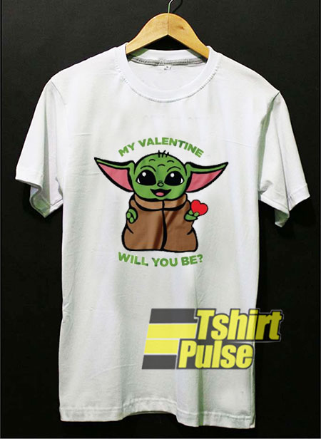 Baby Yoda My Valentine t-shirt for men and women tshirt