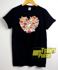 Corgi Valentines Day t-shirt for men and women tshirt