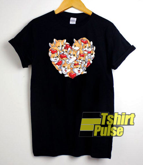 Corgi Valentines Day t-shirt for men and women tshirt