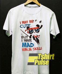 Cute Ninja Panda t-shirt for men and women tshirt