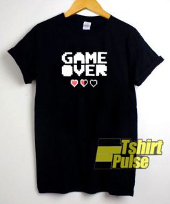 Game Over Letter t-shirt for men and women tshirt