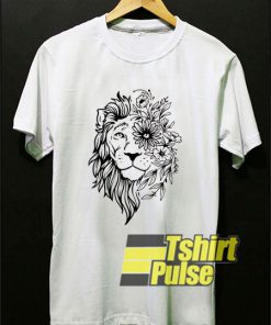 Lion Flowers Art t-shirt for men and women tshirt