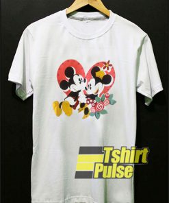Mickey Minnie Mouse Floral t-shirt for men and women tshirt