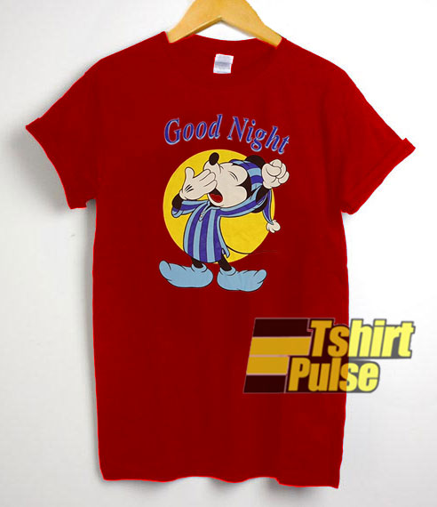 Mickey Mouse Good Night t-shirt for men and women tshirt