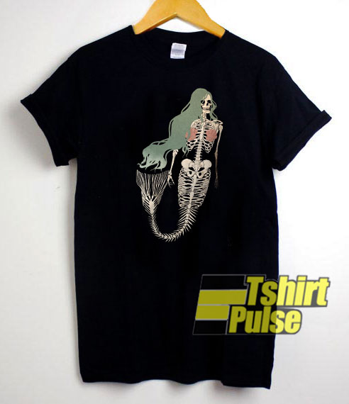 Skeleton Mermaid t-shirt for men and women tshirt