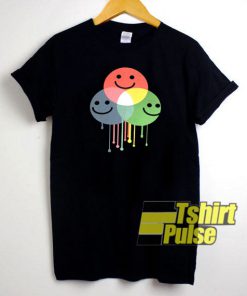Smily Face Colour t-shirt for men and women tshirt