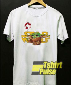 Star Wars Baby Yoda Holding Mickey Balloon t-shirt for men and women tshirt