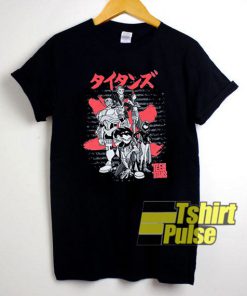 Teen Titans shirt Japanese Logo shirts