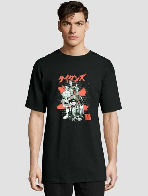 Teen Titans Japanese Logo t-shirt for men and women tshirt