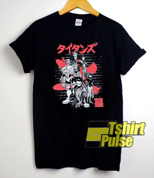 Teen Titans shirt Japanese Logo shirts