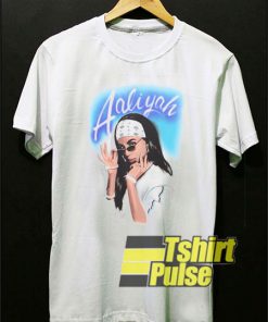 aaliyah airbrush t shirt