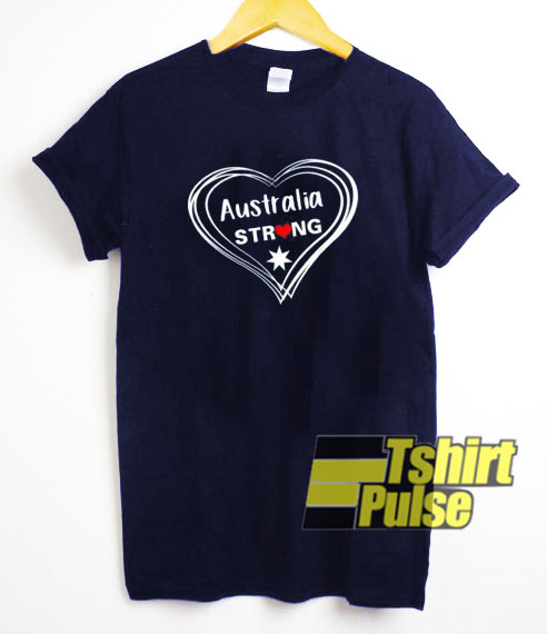 Australia Strong Heart t-shirt for men and women tshirt
