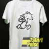 Calvin Running Naked t-shirt for men and women tshirt