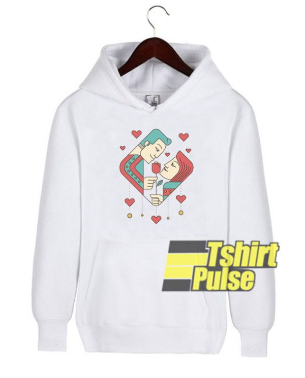 Couple In Love For Valentine hooded sweatshirt clothing unisex hoodie
