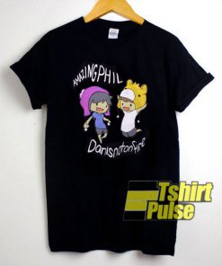 Danis And Phil Cartoon t-shirt for men and women tshirt