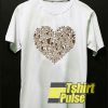 Dog Heart Graphic t-shirt for men and women tshirt