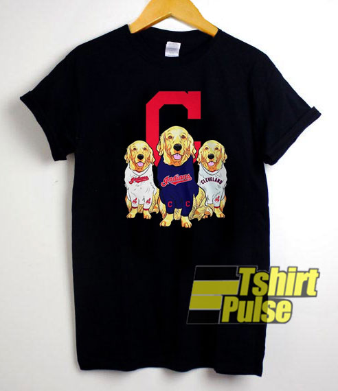Golden Retriever Cleveland Indians t-shirt for men and women tshirt
