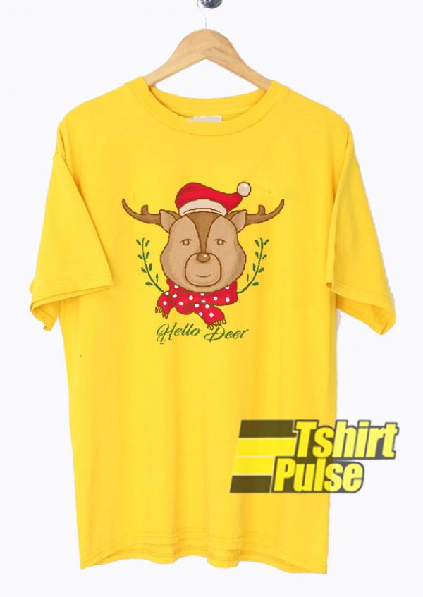 Hello Deer Art t-shirt for men and women tshirt