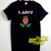 I Love Strawaberry t-shirt for men and women tshirt