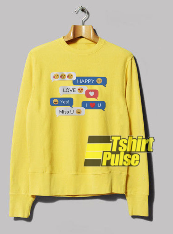 Love Emoji Set sweatshirt